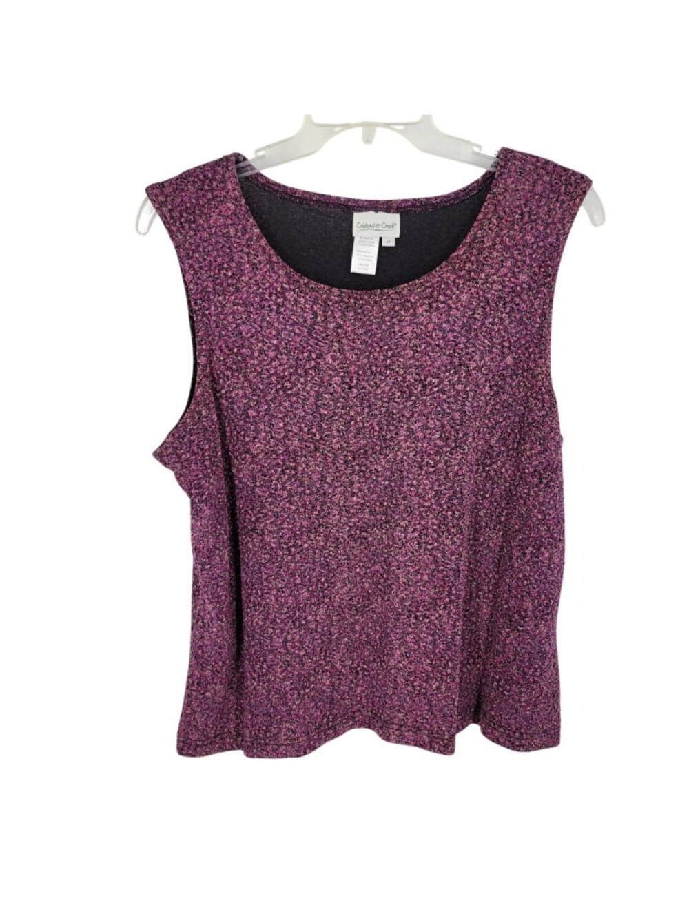 Coldwater Creek 2X Artsy Stretch Tank Top Boho Casual Teacher Core Layering